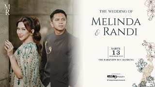 LIVE STREAMING WEDDING OF MELINDA \u0026 RANDI