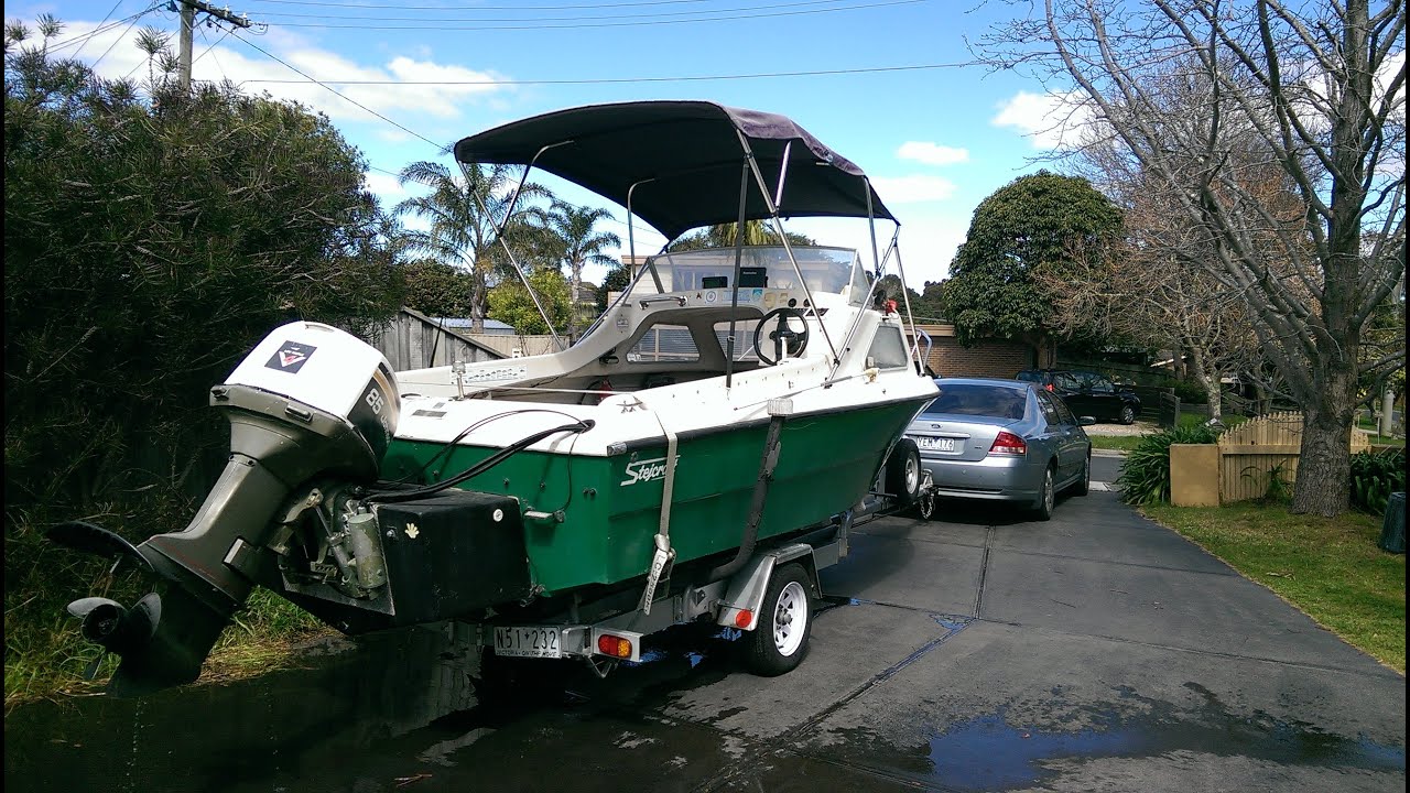 outboard pod for boat johnson 85 hp - YouTube