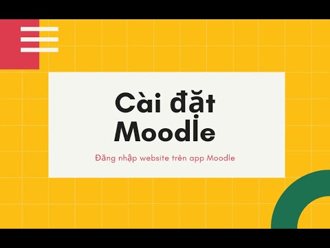 Cài đặt app Moodle, đăng nhập LMS học tập trực tuyến - youtube
