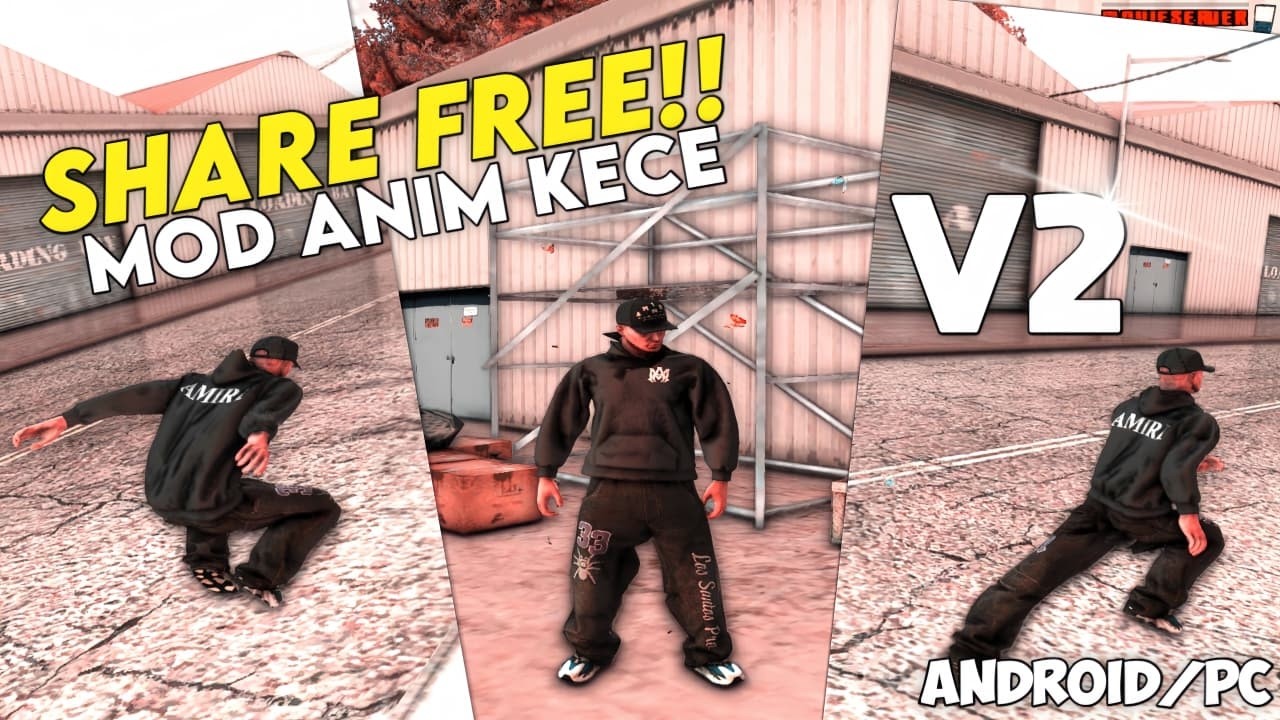 RESHARE MOD ANIM KECE V2 SUPPORT ANDROID/PC!! GTA SAN ANDREAS ...