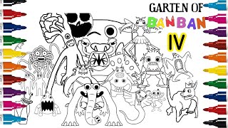Garten of BanBan 3 Coloring Pages |Color All Monsters Full Gameplay| NCS Music