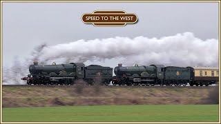 The Ultimate Tyseley Duo! Double Headed Castles to Didcot - 04/03/23 by Speed To The West 4,621 views 1 year ago 3 minutes, 26 seconds