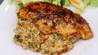 Delicious Stuffed Tuscan Chicken!