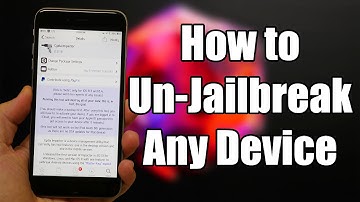 How to unjailbreak without using a computer or itunes + without updating your IOS firmware