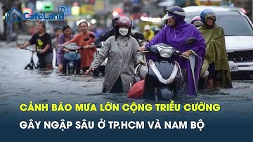 TP.HCM và các tỉnh Nam Bộ đón “cặp đôi” mưa lớn và triều cường, cảnh báo nguy cơ ngập sâu diện rộng
