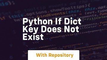 python if dict key does not exist