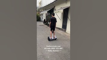 Xe điện cân bằng 10 inch, Mini Robot C1 (K4), có tay cầm khớp nối đa năng