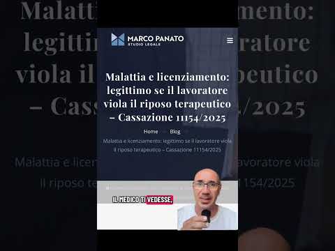 Video Malattia e sport: licenziato anche se è guarito