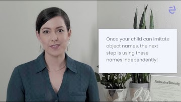 Helping children speak on their own: Naming objects