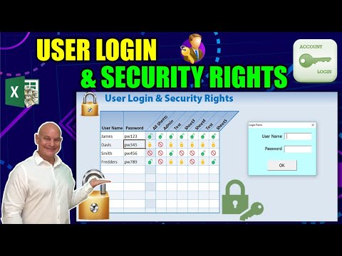 The AMAZING TRICK To Add Different User Security Rights to ANY Excel Sheet and User Login