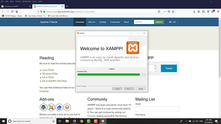 Hướng dẫn cài xampp trên win 8