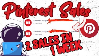 2 Sales In 1 Week With Pinterest! (Pinterest + Redbubble)