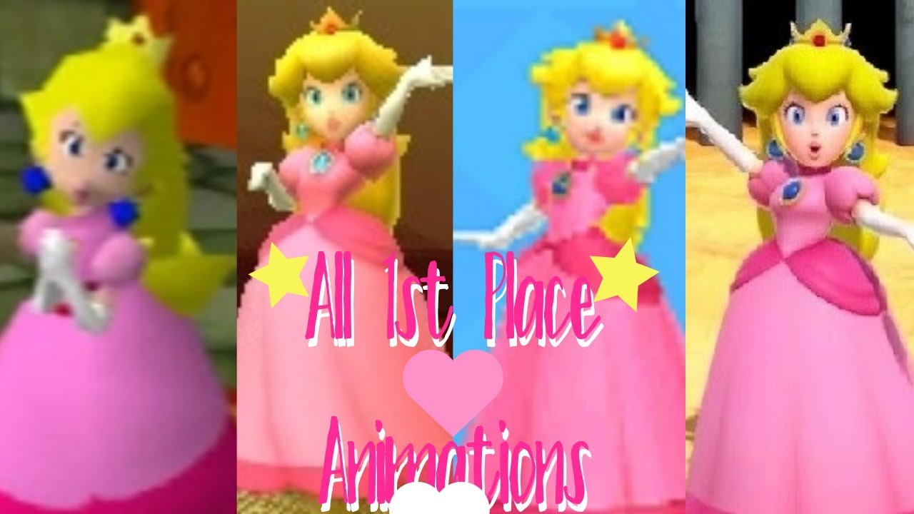 ️Mario Party - Peach wins 1st place animations ️#princesspeach #