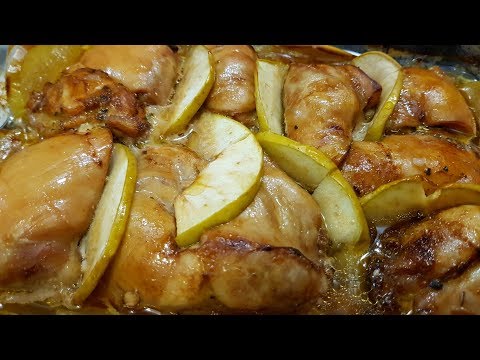 КАК ЖЕ ЭТО ВКУСНО !!! ПРОСТО ДОБАВЬТЕ ЯБЛОКО // КУРИЦА С ЯБЛОКОМ В ДУХОВКЕ