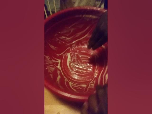 Eating cake mix