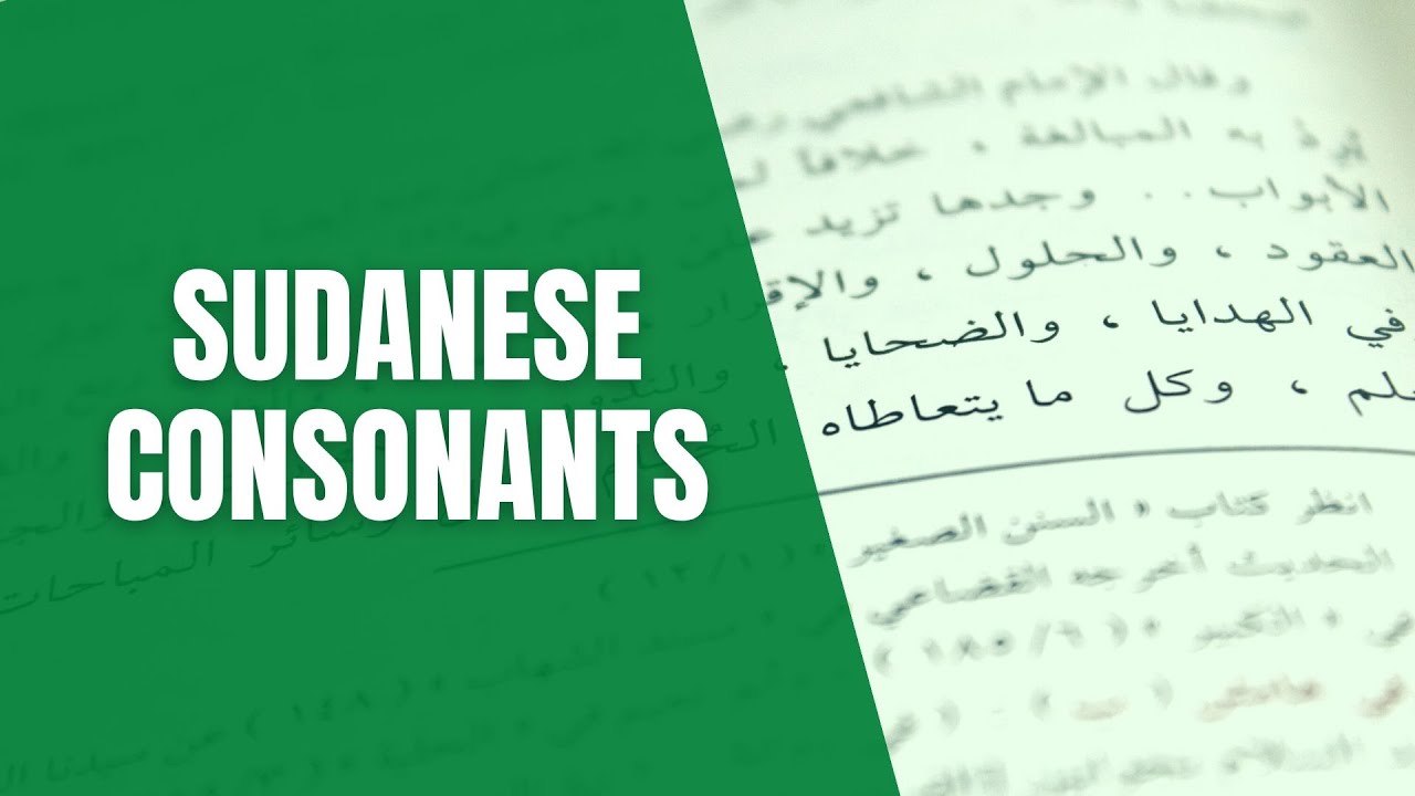 Consonants in Sudanese Arabic - YouTube