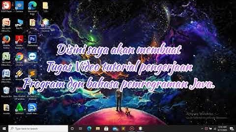 tutorial pengerjaan program dgn bahasa pemrograman Java || AYU AMANDA X TKJ.1