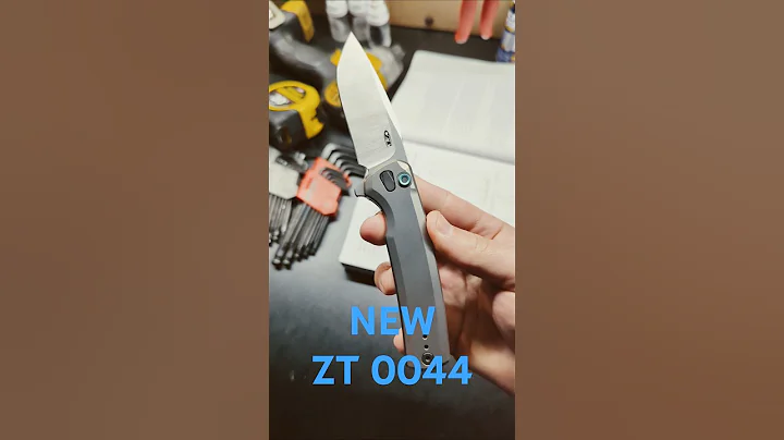 Zero Tolerance 0044 - new titanium button lock flipper from ZT #edc #foldingknife #edcknife