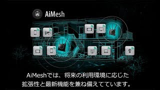 既存のAiMesh対応ルーターを活用し、追加ルーターで家中高速メッシュWi-Fiを構築する