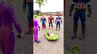 Oh No Team Super Hero! Not Me | Marvel toys #spiderman #marvel #shortvideo
