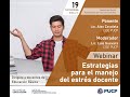 Webinar Estrategias para e manejo del estrés docente