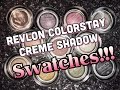 New revlon colorstay creme eyeshadows: swatches!!!