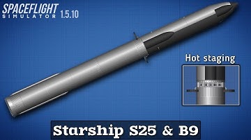 How to build Starship & Booster 9 | In Spaceflight Simulator | SFS