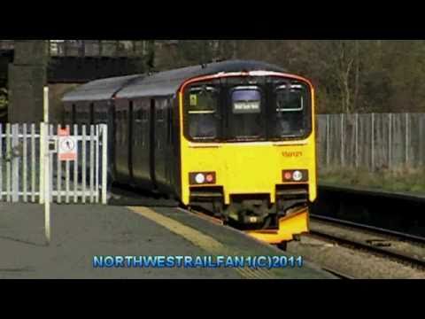 Brand new first great western trains livery class 150121 departs lawrence hill on the 12/02/2011