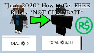 *June 2020* How to Get Free Robux *Not Clickbait* *No Hack*