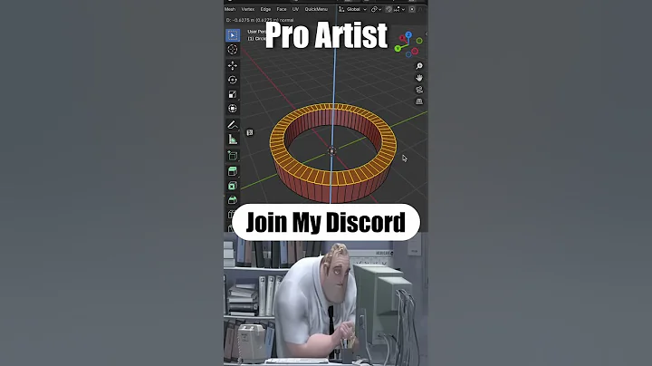 Noob vs Pro artist: Making Gears #blendertutorial #blender #blendercommunity #blender3d #b3d
