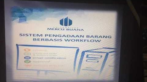 PAMERAN FASILKOM UMB DESEMBER 2016: SISTEM PENGADAAN BARANG BERBASIS WORWFLOW (2.1.L)