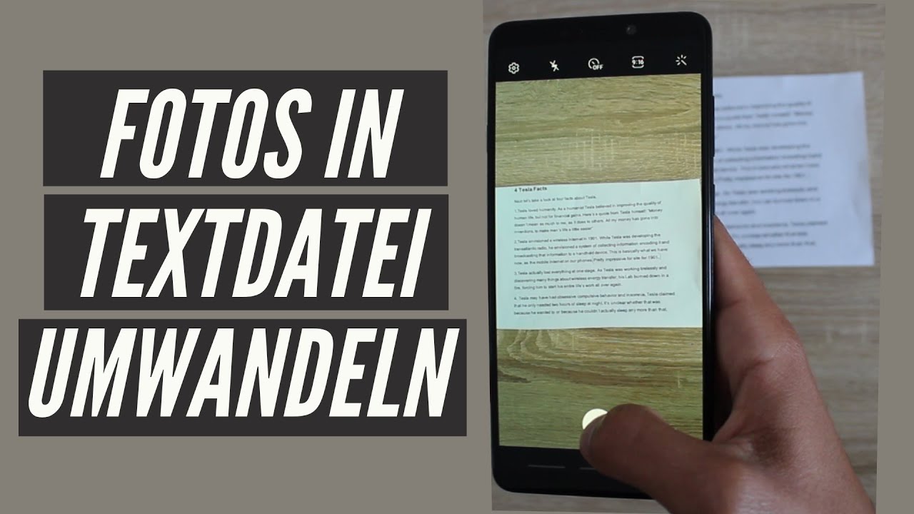 Fotos in Textdokument umwandeln - YouTube