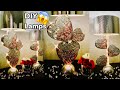 Wow 🤩 After Valentine’s Day DIY Heart Shape LED Glam Lamps Using Candy Heart Boxes Home Decor 2022