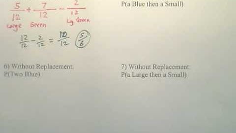 9.7c Probability of Multiple Events  Algebra 2