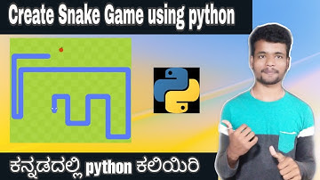 [Kannada]- Create a Snake game using Python || Complete python course in Kannada