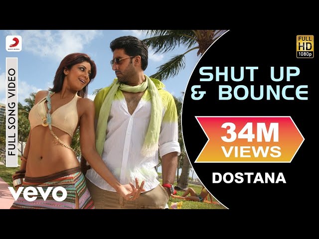 Shut Up & Bounce Full Video - Dostana|John,Abhishek,Shilpa Shetty|Sunidhi Chauhan class=