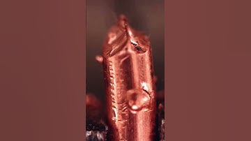 drilling through copper wire macro asmr #closeup #macro #asmr #satisfying #closeup #macro video