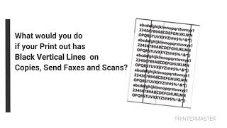 Printout Has Black Vertical Lines