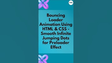 🎯 Create a Bouncing Loader Animation in 60 Seconds! ⏳ (HTML, CSS) #shorts