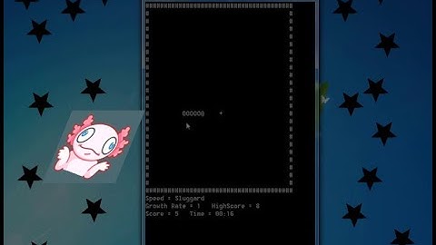 Змейка в командной строке.......