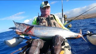 Hawaii Kayak Fishing: First Ono (Wahoo) of 2024!