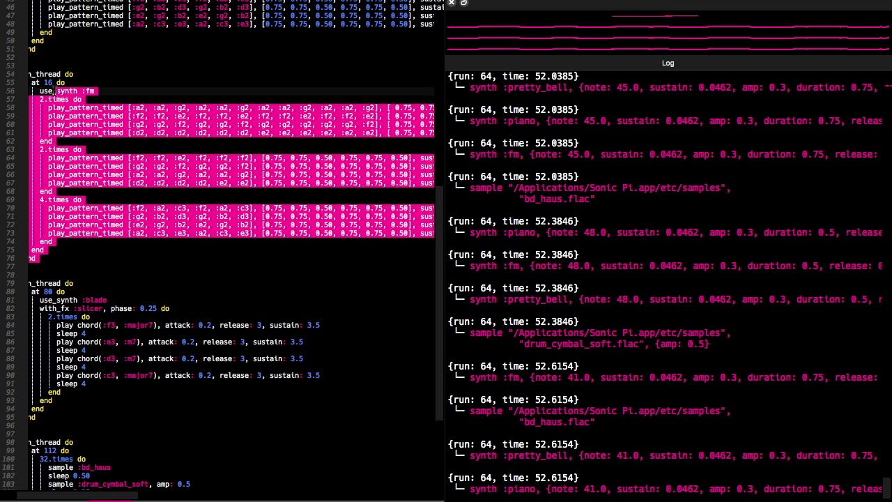 Sonic Pi Music Coding | Pop Song