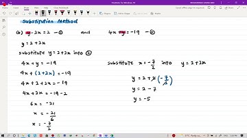 F1 Chapter 6: Substitution Method