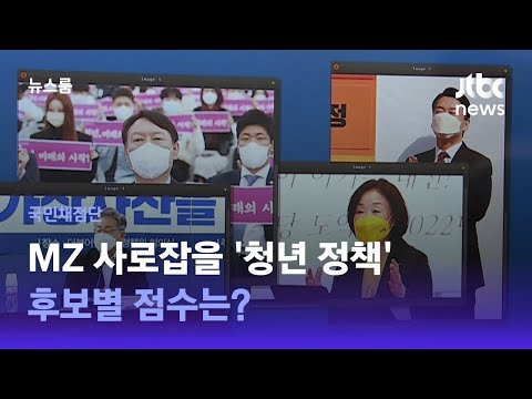 [국민채점단] MZ 사로잡을 &amp;#39;청년 정책&amp;#39;…후보별 점수는? / JTBC 뉴스룸