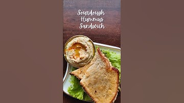 Sourdough hummus sandwich 🥪#shorts