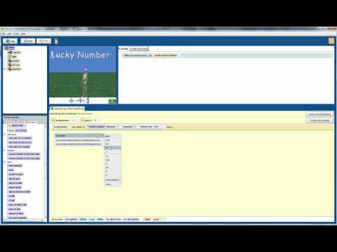 Alice 2.2 Tutorial: lucky number