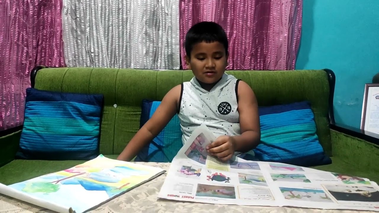 My Drawing in Assam Tribune//Planet Young