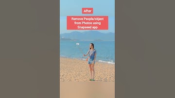 How to Remove People/Object from Photos using snapseed App | Snapseed photo editing | #shorts