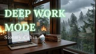 POV: Rainy Cabin Library 🔥 Coding Music with Rain Sounds for Peak Productivity & Flow State