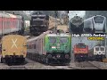 High speed perfect crossing trains part 8  diesel and electric trains  indian railways